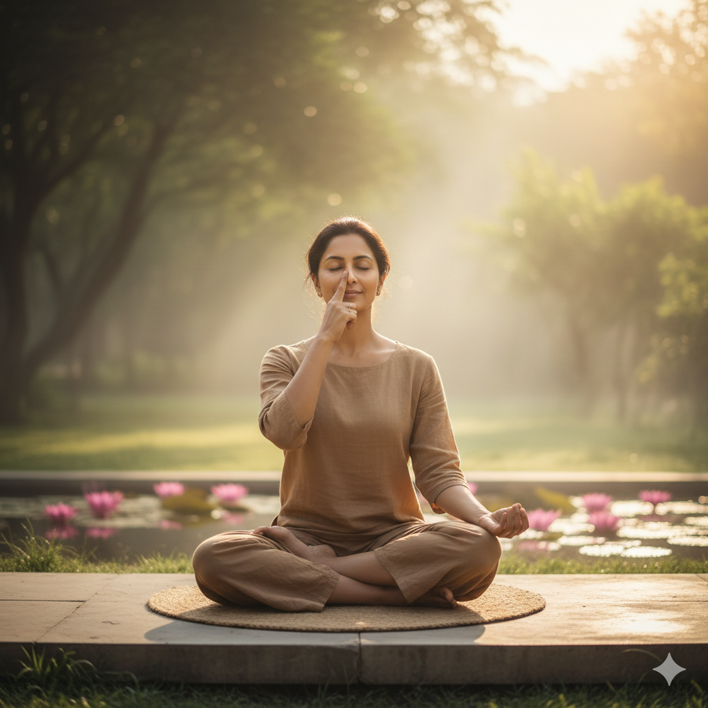 अनुलोम-विलोम प्राणायाम (Anulom Vilom)